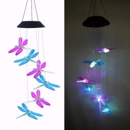 image-Solar LED Garden Stake Light Butterfly Hummingbird Outdoor Lawn Decoration