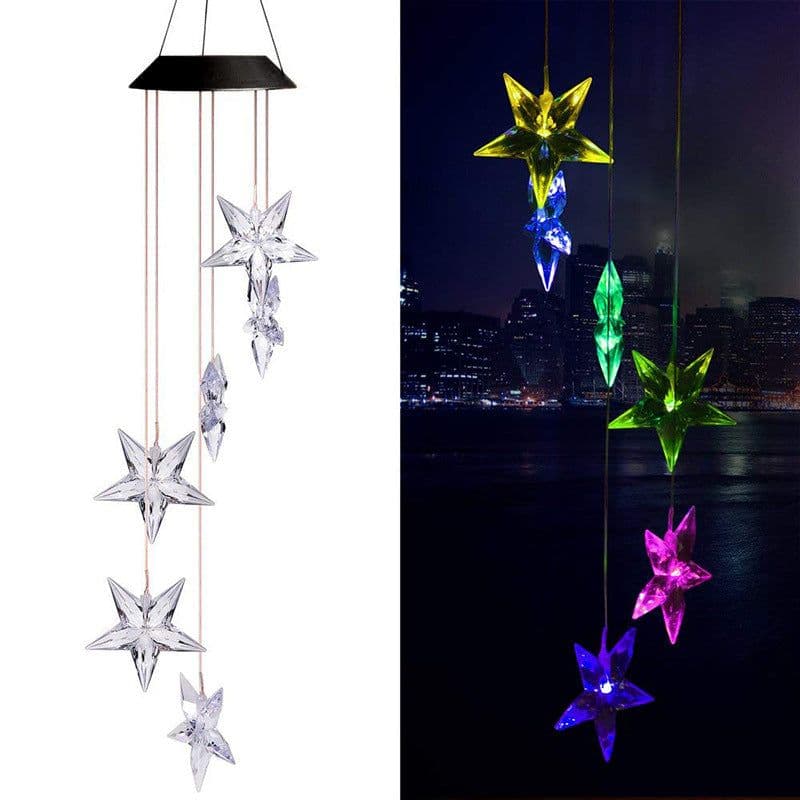 image-Solar LED Garden Stake Light Butterfly Hummingbird Outdoor Lawn Decoration