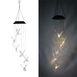 image-Solar LED Garden Stake Light Butterfly Hummingbird Outdoor Lawn Decoration
