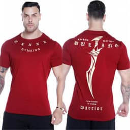 image-Men's Quick-Dry Fitness T-Shirt Round Neck Running Training Top