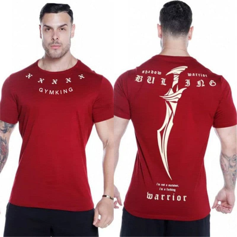 image-Men's Quick-Dry Fitness T-Shirt Round Neck Running Training Top