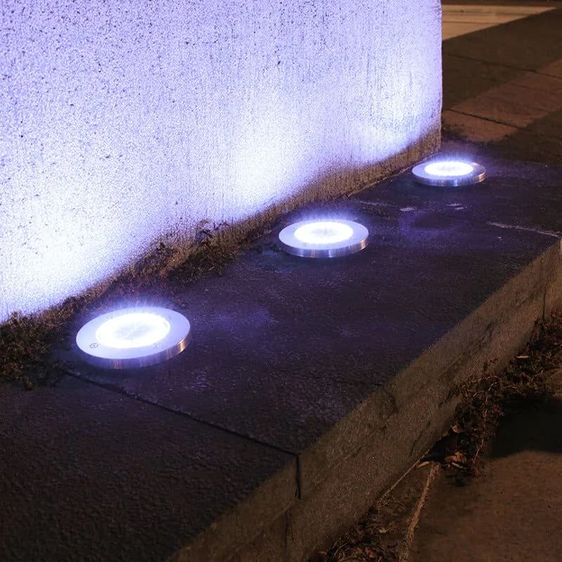 image-Solar LED Garden Light IP65 Waterproof Underground Lawn Lamp 20LED