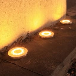 image-Solar LED Garden Light IP65 Waterproof Underground Lawn Lamp 20LED