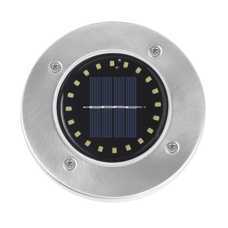 image-Solar LED Garden Light IP65 Waterproof Underground Lawn Lamp 20LED