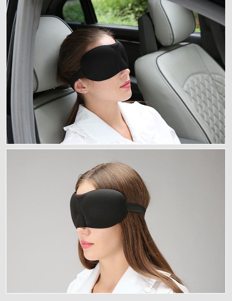 image-3D Sleep Eye Mask Sponge Shading Travel Polyester
