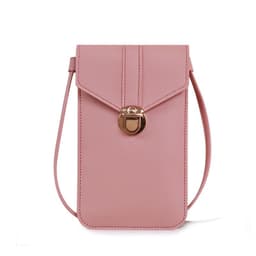 image-Women's PU Leather Crossbody Phone Wallet with Card Slots