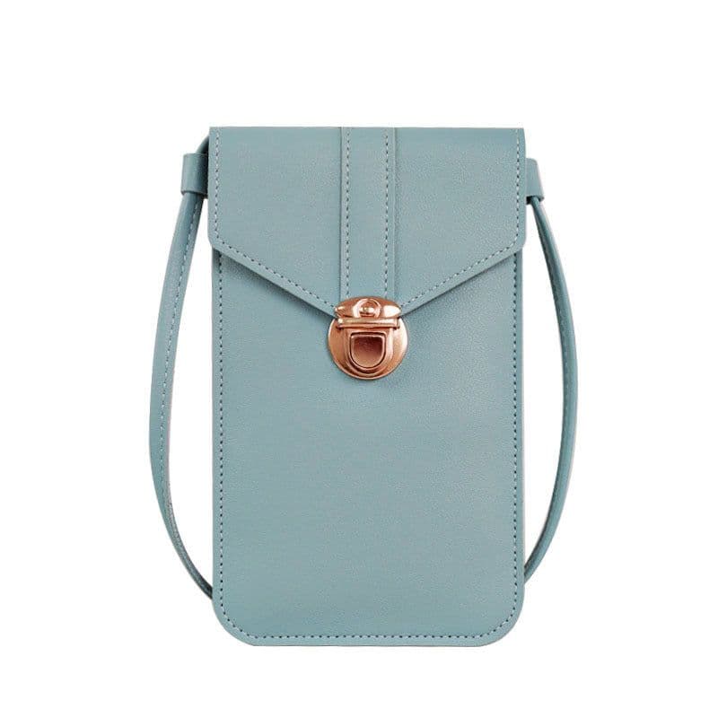 image-Women's PU Leather Crossbody Phone Wallet with Card Slots