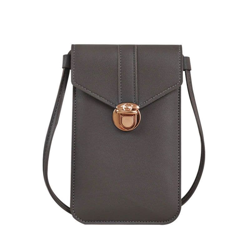 image-Women's PU Leather Crossbody Phone Wallet with Card Slots