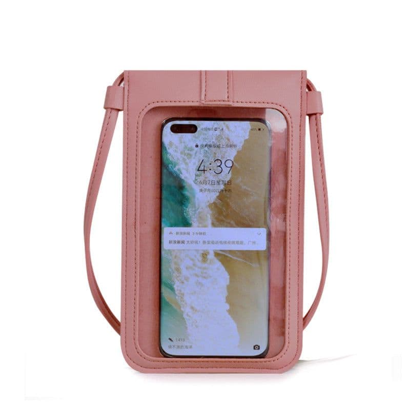 image-Women's PU Leather Crossbody Phone Wallet with Card Slots
