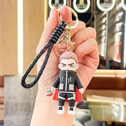 image-Avengers Superhero Keychain Silicone Cartoon Doll Pendant