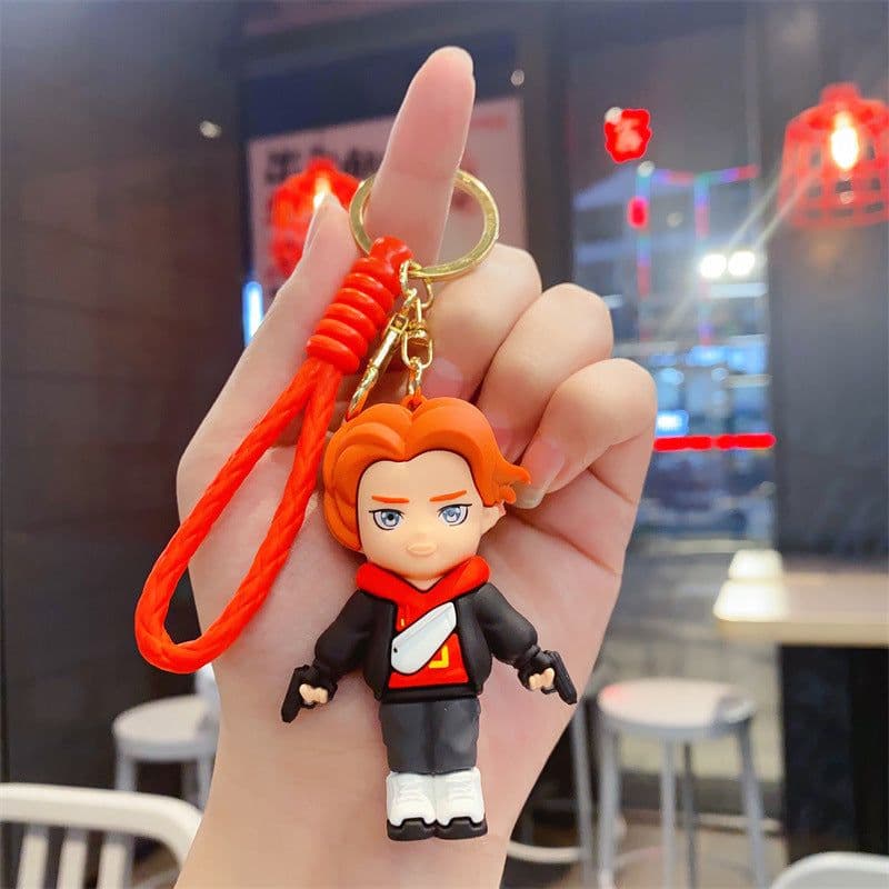 image-Avengers Superhero Keychain Silicone Cartoon Doll Pendant