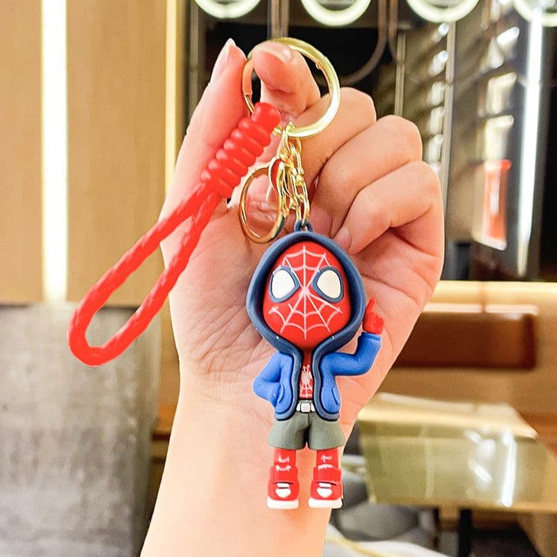 image-Avengers Superhero Keychain Silicone Cartoon Doll Pendant