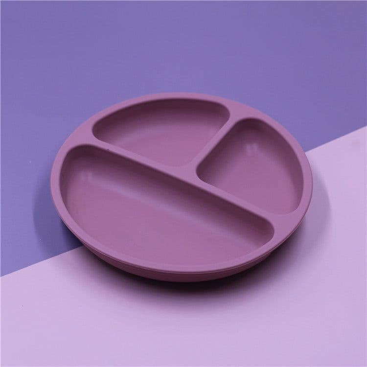 image-Silicone Baby Dinner Plate for 6+ Months - Food Grade Suction Bowl