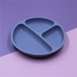 image-Silicone Baby Dinner Plate for 6+ Months - Food Grade Suction Bowl