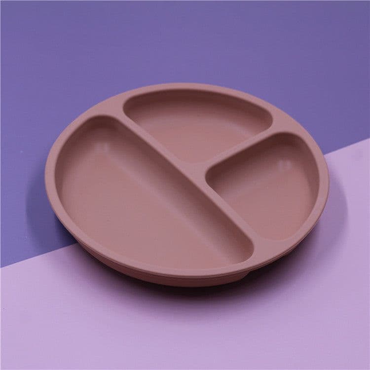 image-Silicone Baby Dinner Plate for 6+ Months - Food Grade Suction Bowl