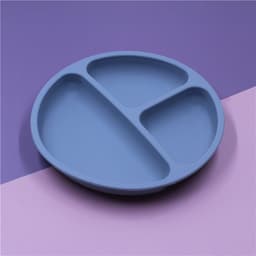 image-Silicone Baby Dinner Plate for 6+ Months - Food Grade Suction Bowl