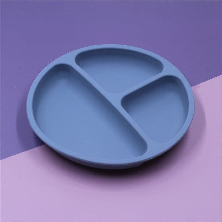 image-Silicone Baby Dinner Plate for 6+ Months - Food Grade Suction Bowl