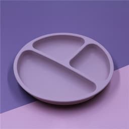 image-Silicone Baby Dinner Plate for 6+ Months - Food Grade Suction Bowl