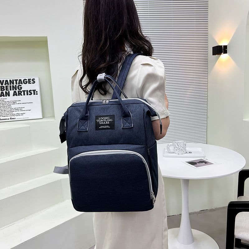 image-Mommy Diaper Bag Backpack - Large Capacity Waterproof Multi-Functional
