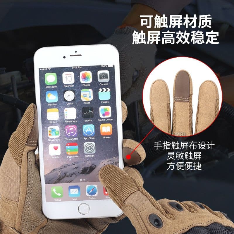 image-Tactical Gloves Touch Screen Half Finger Outdoor Sports Work Gloves