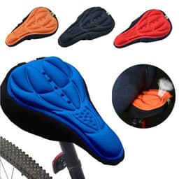 image-Bicycle Seat Cushion Cover - Blue Plastic