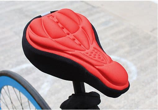 image-Bicycle Seat Cushion Cover - Blue Plastic