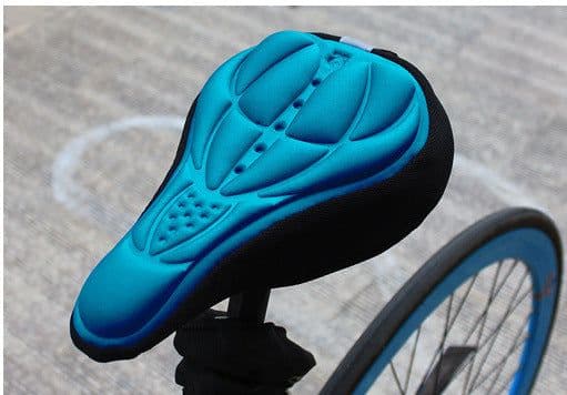 image-Bicycle Seat Cushion Cover - Blue Plastic