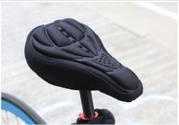 image-Bicycle Seat Cushion Cover - Blue Plastic