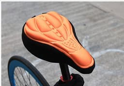 image-Bicycle Seat Cushion Cover - Blue Plastic