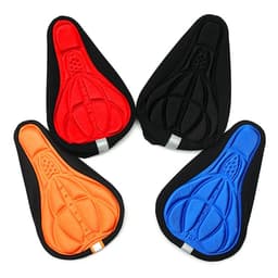 image-Bicycle Seat Cushion Cover - Blue Plastic