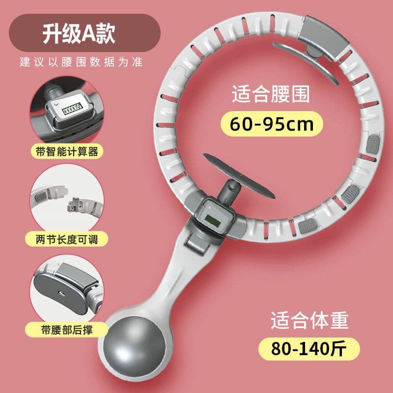 image-Smart Weighted Hula Hoop with Counter - Detachable Fitness Hoop