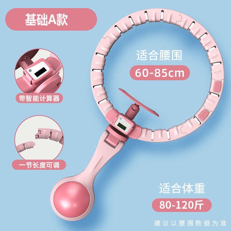 image-Smart Weighted Hula Hoop with Counter - Detachable Fitness Hoop