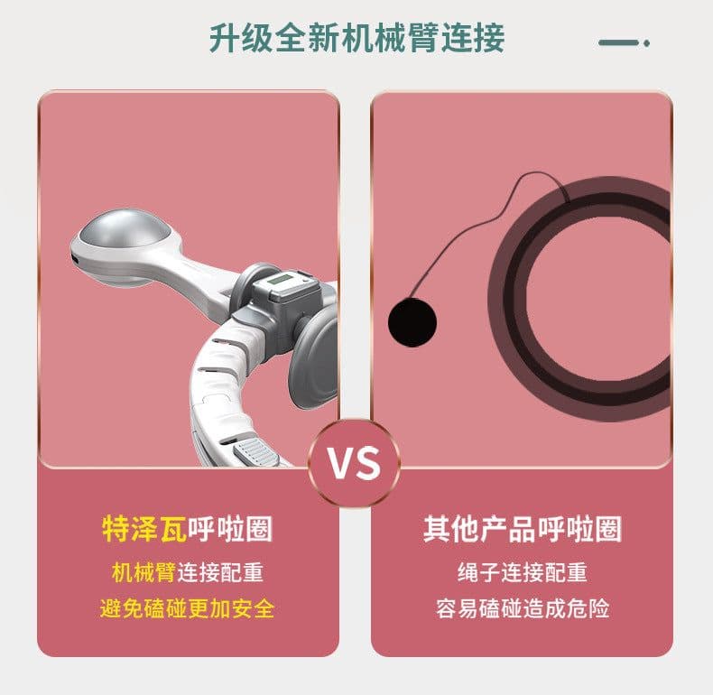 image-Smart Weighted Hula Hoop with Counter - Detachable Fitness Hoop