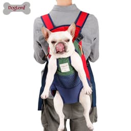 image-DogLemi Pet Carrier Backpack Canvas Chest Bag for Small Dogs Cats