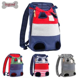 image-DogLemi Pet Carrier Backpack Canvas Chest Bag for Small Dogs Cats