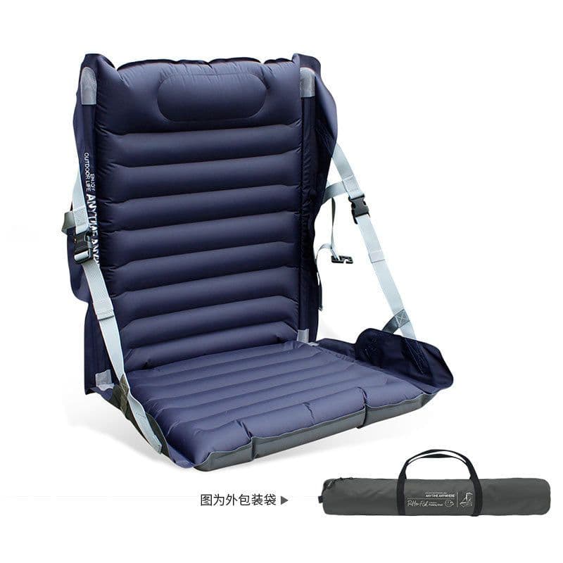 image-Wild Tiger Inflatable Folding Camping Chair with Backrest