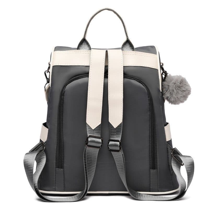 image-Ice Charm Oxford Cloth Anti-Theft Backpack - Black Leisure Travel