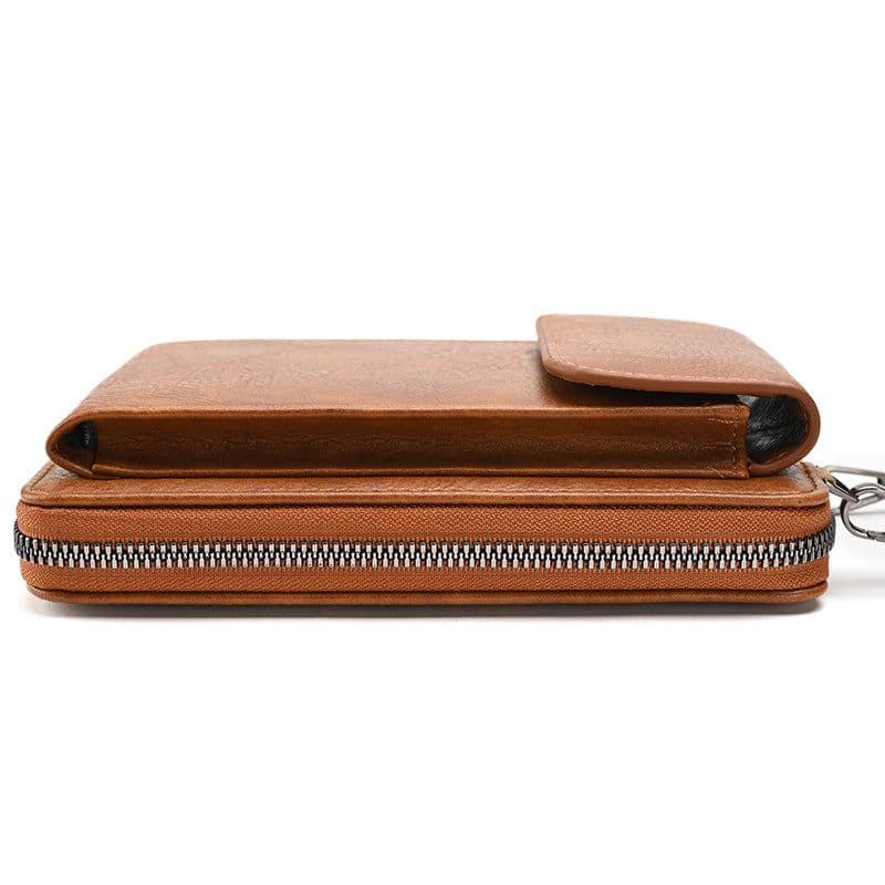 image-Women's PU Leather Crossbody Phone Bag Wallet with Card Slots
