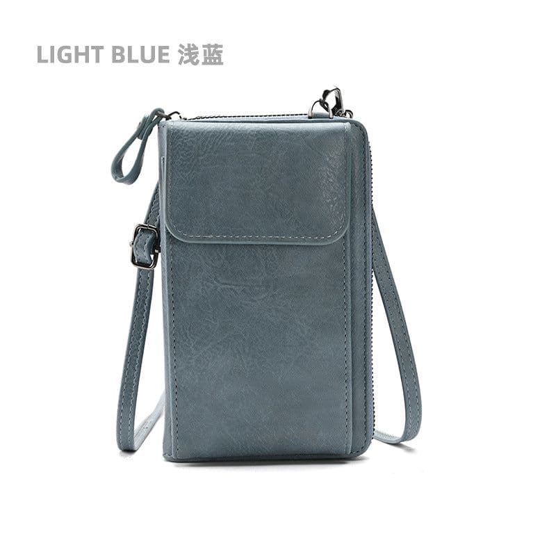 image-Women's PU Leather Crossbody Phone Bag Wallet with Card Slots