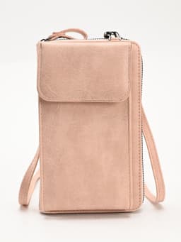image-Women's PU Leather Crossbody Phone Bag Wallet with Card Slots