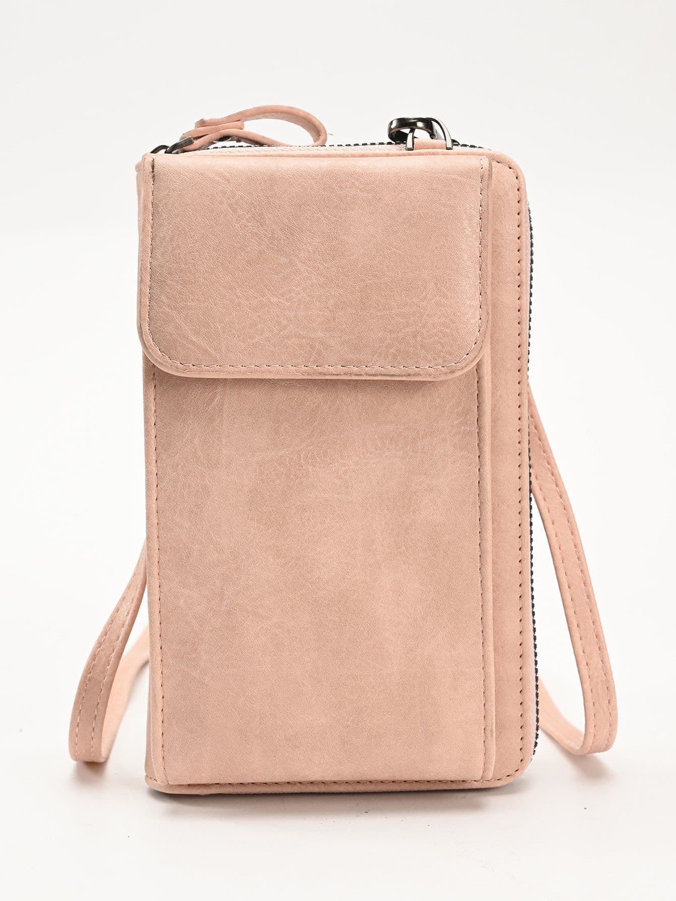 image-Women's PU Leather Crossbody Phone Bag Wallet with Card Slots