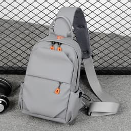 image-JUMA River Men's Crossbody Chest Bag Waterproof Polyester Sling Bag