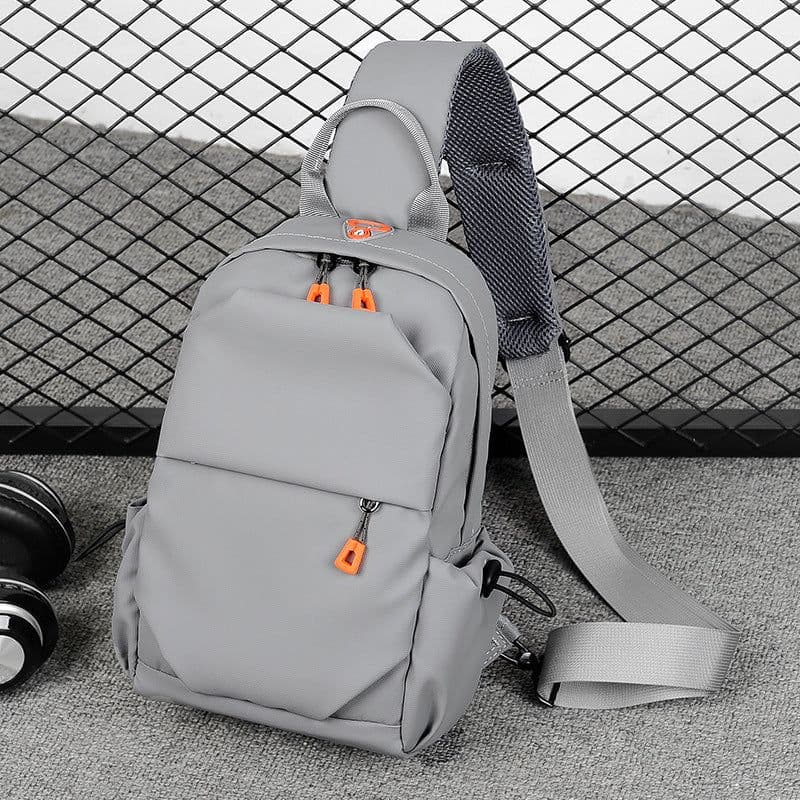 image-JUMA River Men's Crossbody Chest Bag Waterproof Polyester Sling Bag