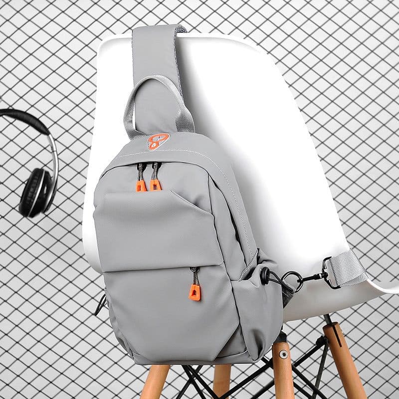 image-JUMA River Men's Crossbody Chest Bag Waterproof Polyester Sling Bag