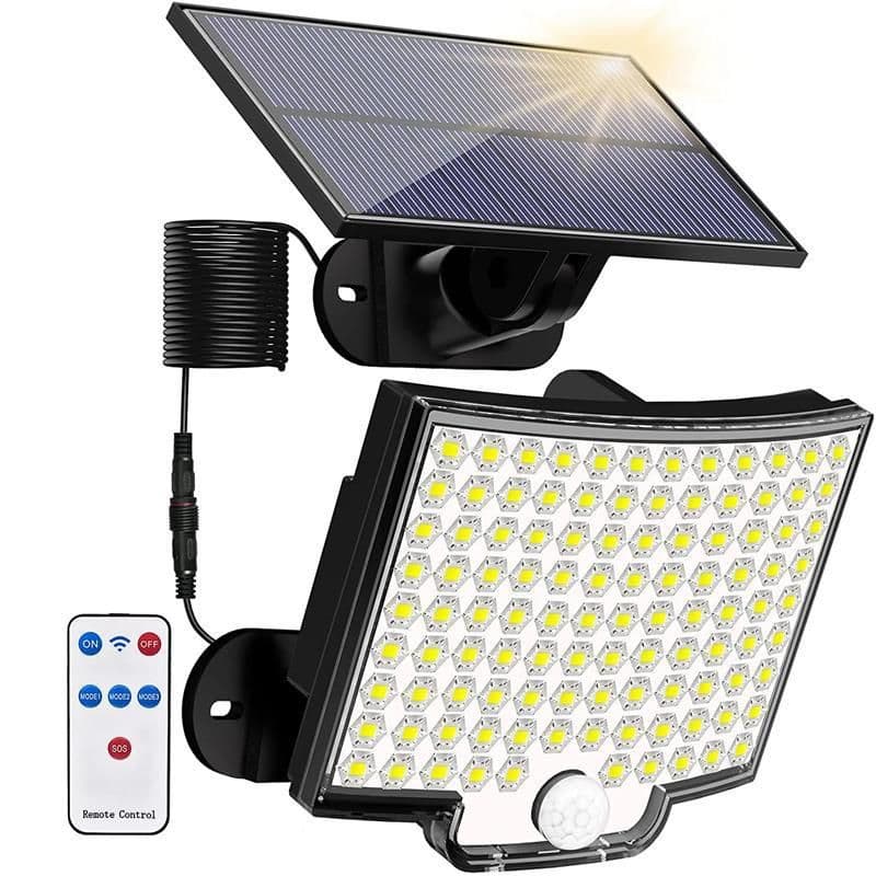 image-Solar Wall Lamp 106 LED Outdoor Waterproof with Remote Control