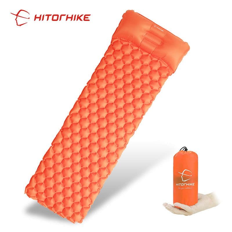 image-HiTok Inflatable Sleeping Pad with Pillow 190x58cm Ultralight TPU