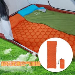 image-HiTok Inflatable Sleeping Pad with Pillow 190x58cm Ultralight TPU