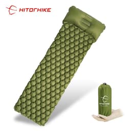 image-HiTok Inflatable Sleeping Pad with Pillow 190x58cm Ultralight TPU