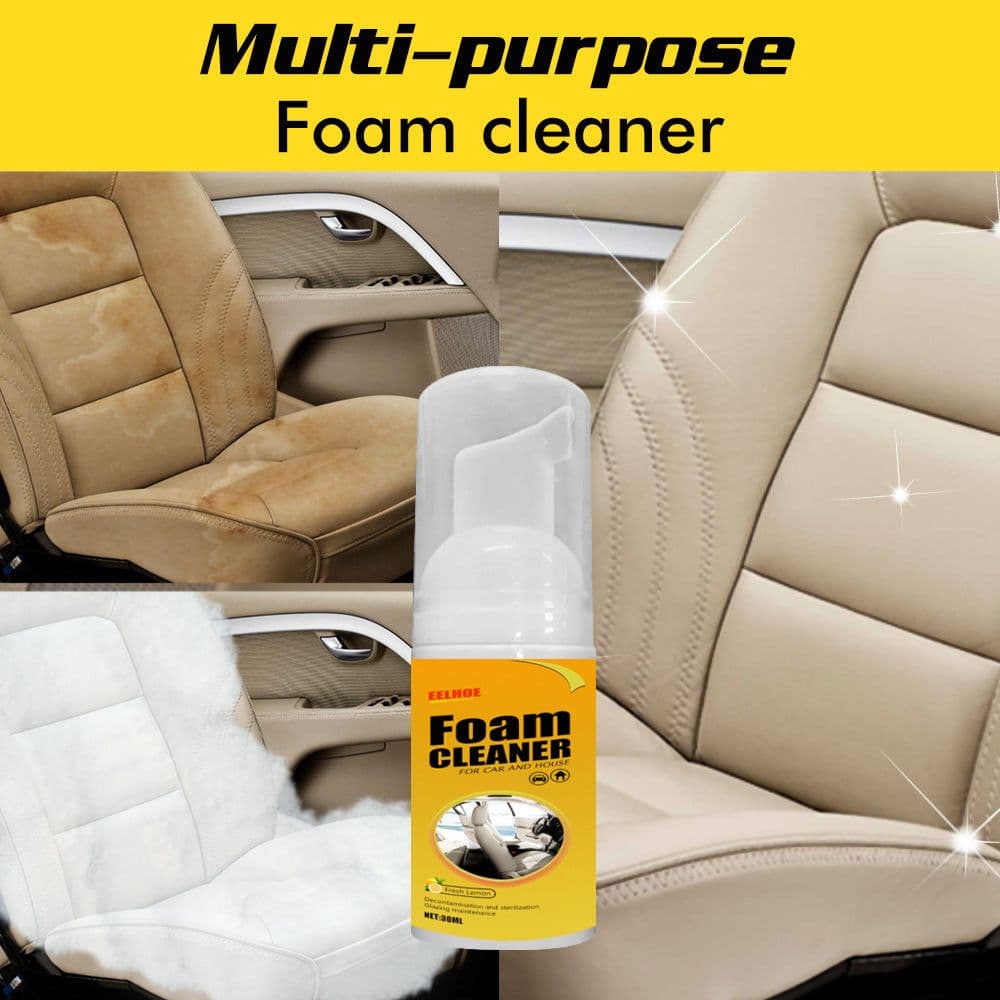 image-Multifunctional Foam Cleaner for Car Interior and Leather Seats