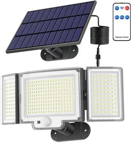 image-328LED Solar Sensor Wall Light with Separate Panel 6W IP65